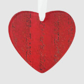 "Holiday Red Heart" Acrylisch Ornament (achterkant)
