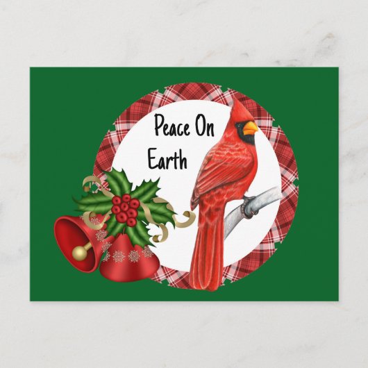 Holiday Red Kardinaal Briefkaart (Voorkant)