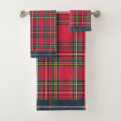 Holiday Red Plaid Bad Handdoek (Insitu)