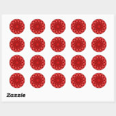 Holiday Red Ronde Sticker (Vel)