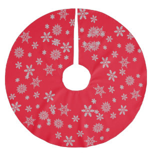 Holiday Red Snowflake Crystal Kerstdecor Kerstboom Rok