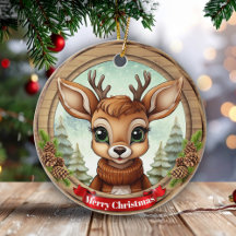 Holiday Reindeer Festive Rustic Christmas 🦌🎄