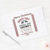 Holiday Reindeer Mail Sticker (Envelop)