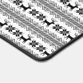 Holiday Reindeer Pattern Winter Theme Kerstmis Bureaumat (Hoek)