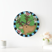 Holiday Reindeer Wall Clock Grote Klok (Huis)