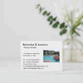 Holiday Rentals Visitekaartje (Staand voorkant)