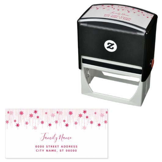 Holiday Return Address Self-inking Stamp Zelfinktende Stempel (In situ)