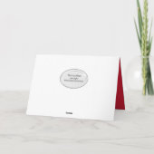 Holiday Ribbon Snoep Feestdagen Kaart (Achterkant)