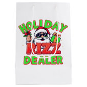 Holiday Rizz Dealer gen alpha meme Christmas Medium Cadeauzakje (Achterkant)