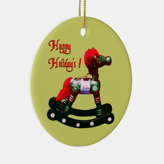 Holiday Rocking Horse Ornament (Rechts)
