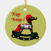Holiday Rocking Horse Ornament (Voorkant)