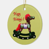 Holiday Rocking Horse Ornament (Links)