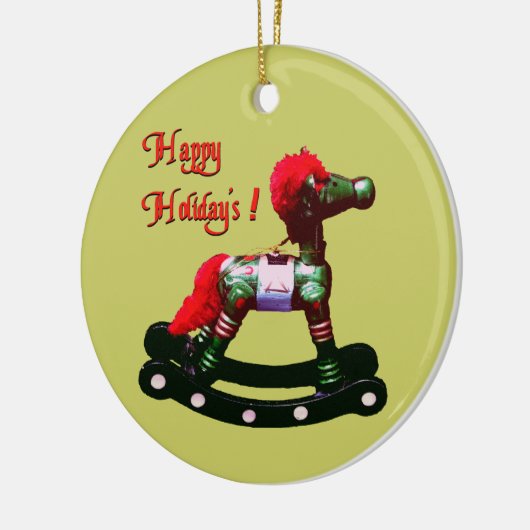 Holiday Rocking Horse Ornament (Links)