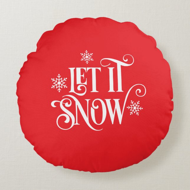 Holiday Rond Kussen (Voorkant)