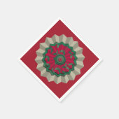Holiday Rosette Holly Servet (Hoek)