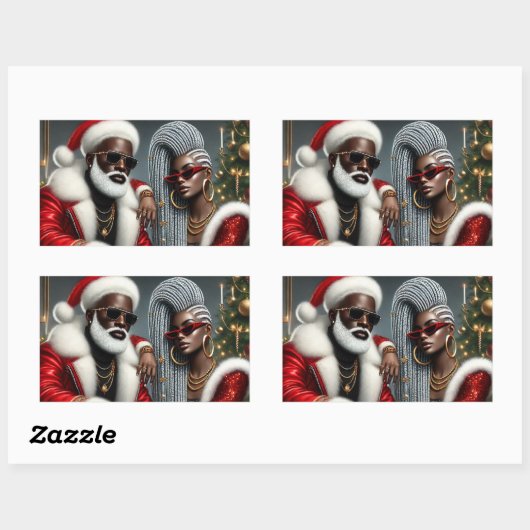 Holiday Royalty Rechthoekige Sticker (Vel)