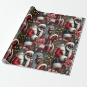 Holiday Royalty Wrapping Paper Cadeaupapier (Uitgerold)