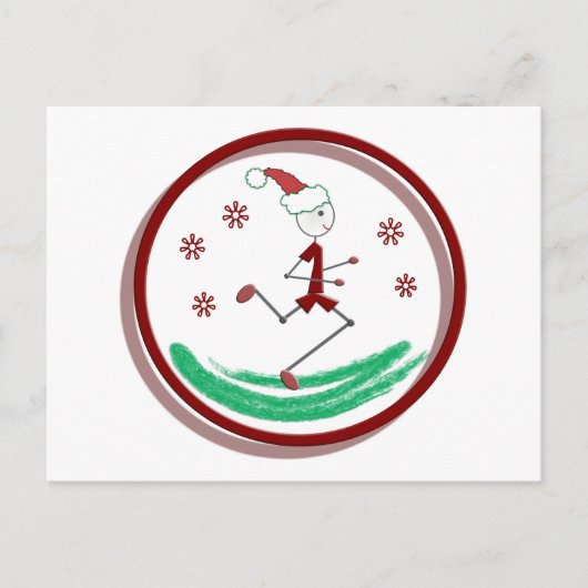 Holiday Runner Guy Briefkaart (Voorkant)