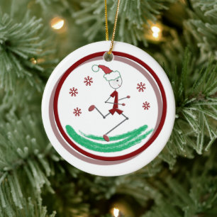 Holiday Runner Guy Ornament