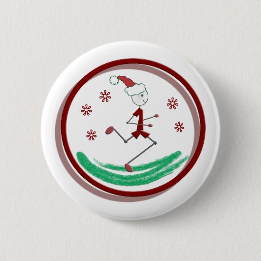 Holiday Runner Guy © Ronde Button 5,7 Cm (Voorkant)