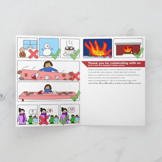 Holiday Safety Kaart (Binnen)