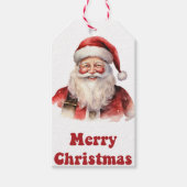 Holiday Santa cadeau label voor feesten Cadeaulabel (Voorkant)