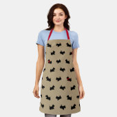 Holiday Scottish Terrier Apron Schort (Gedragen)