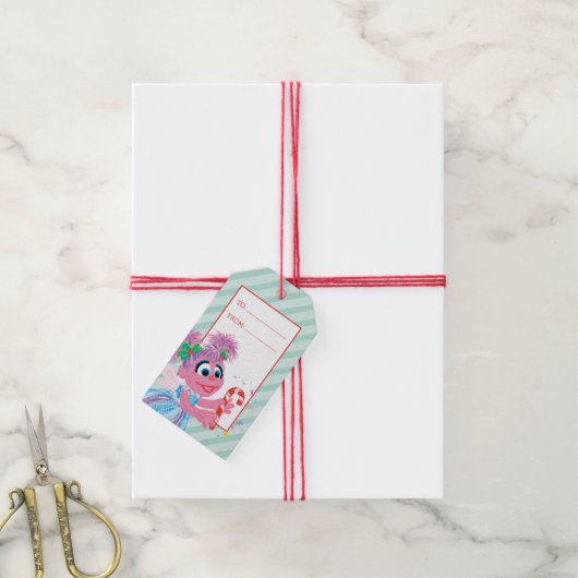 Holiday Scribble Abby Cadabby Cadeaulabel (Met Touw)