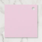 Holiday Scribble Doodle Rood en Roze Gift Label (Achterkant)