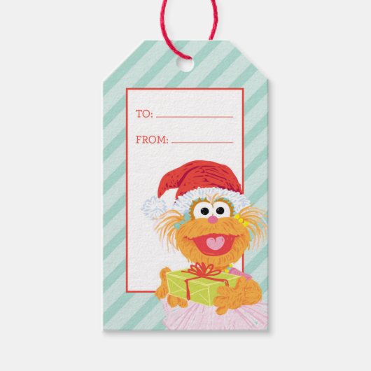 Holiday Scribble Zoe Cadeaulabel (Voorkant)