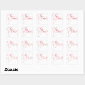 Holiday Script Merry Christmas Sticker Labels (Vel)