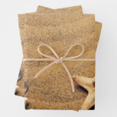 Holiday Seashells Beach Inpakpapier Vel (In situ)