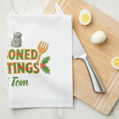 Holiday Seasoned Greetings Theedoek (Quarter Fold)