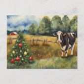 Holiday Seasons Greetings Country Barn  Briefkaart (Voorkant)