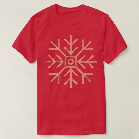 Holiday Sequin Snowflake T-shirt (Design voorkant)