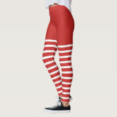 Holiday Sexy Elf Leggings Candy Cane Kerstmis (Links)