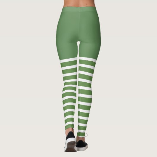 Holiday Sexy Elf Leggings Candy Cane Kerstmis (Achterkant)