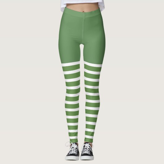 Holiday Sexy Elf Leggings Candy Cane Kerstmis (Voorkant)