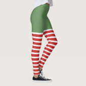 Holiday Sexy Elf Leggings Candy Cane Kerstmis (Rechts)