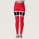 Holiday Sexy Elf Leggings Candy Cane Kerstmis (Voorkant)