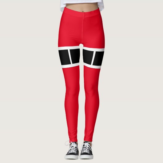 Holiday Sexy Elf Leggings Candy Cane Kerstmis (Voorkant)