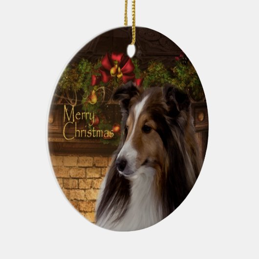 Holiday Sheltie Ornament (Rechts)