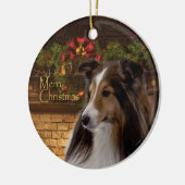 Holiday Sheltie Ornament (Links)
