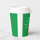 Holiday Shenanigans Retro Pinup Kerstmis Papieren Bekers (Rechts)