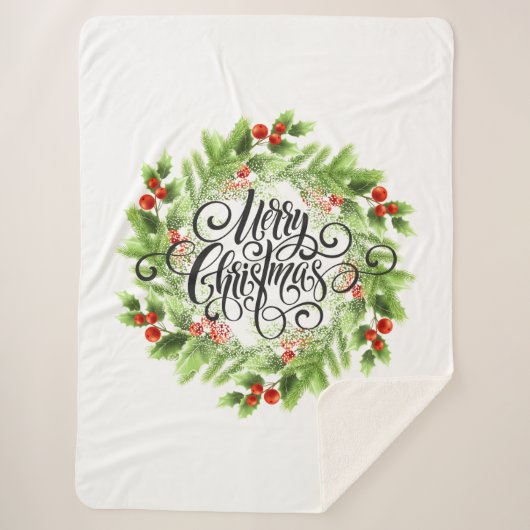 Holiday Sherpa Blanket Deken (Voorkant)