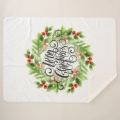 Holiday Sherpa Blanket Sherpa Deken (Voorkant (horizontaal))