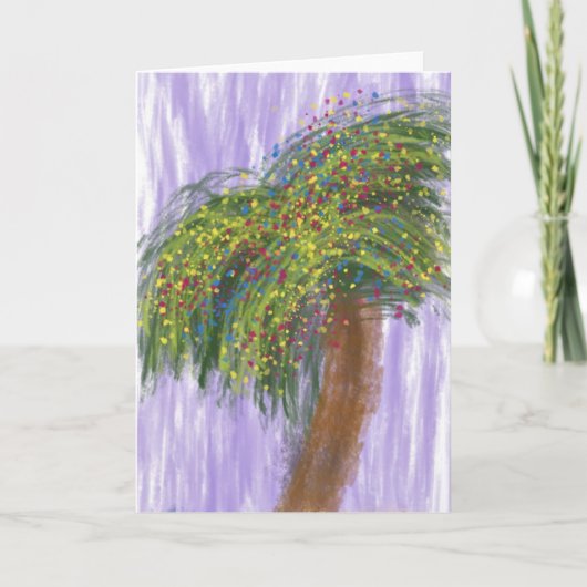 Holiday Shore Tree Art Card Kaart (Voorkant)