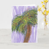 Holiday Shore Tree Art Card Kaart (Gele Bloem)