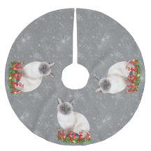 Holiday Siamese Cats Waterverf