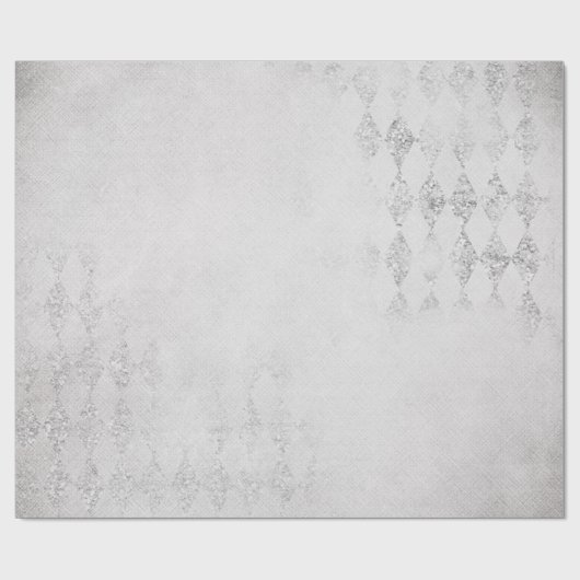 Holiday Silver Gritter Design Cadeaupapier (Vlak)